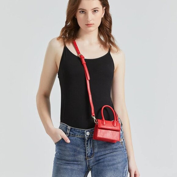 Mini Purse for Women, Mini Bag with Crocodile Pattern - Picture 9 of 9